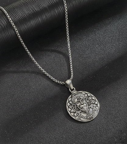 Hanuman Ji Oxidized Pendant by Bageshwar Dham